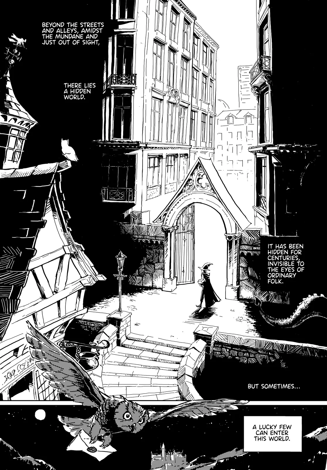 The first page of hpmorcomic.com