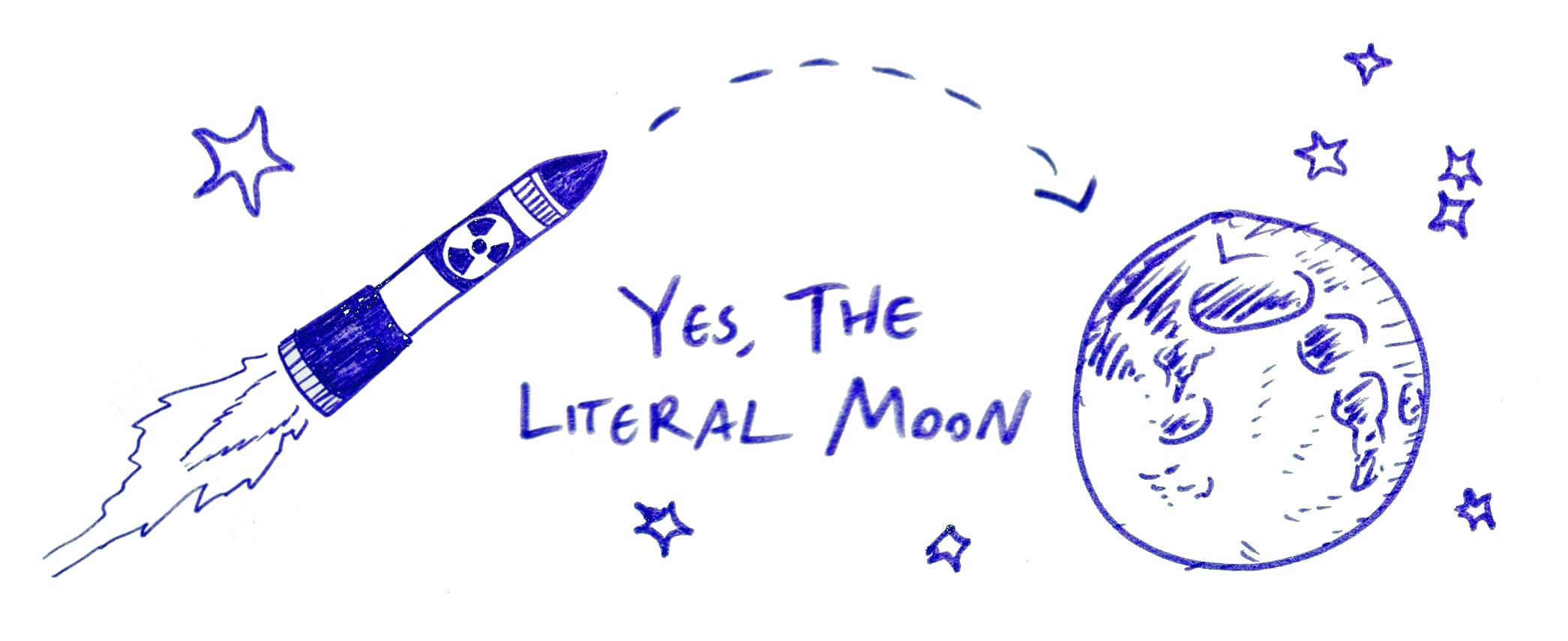 Yes, the literal moon
