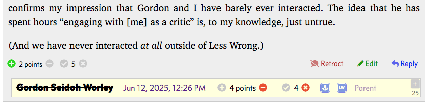 Comment from ignored user