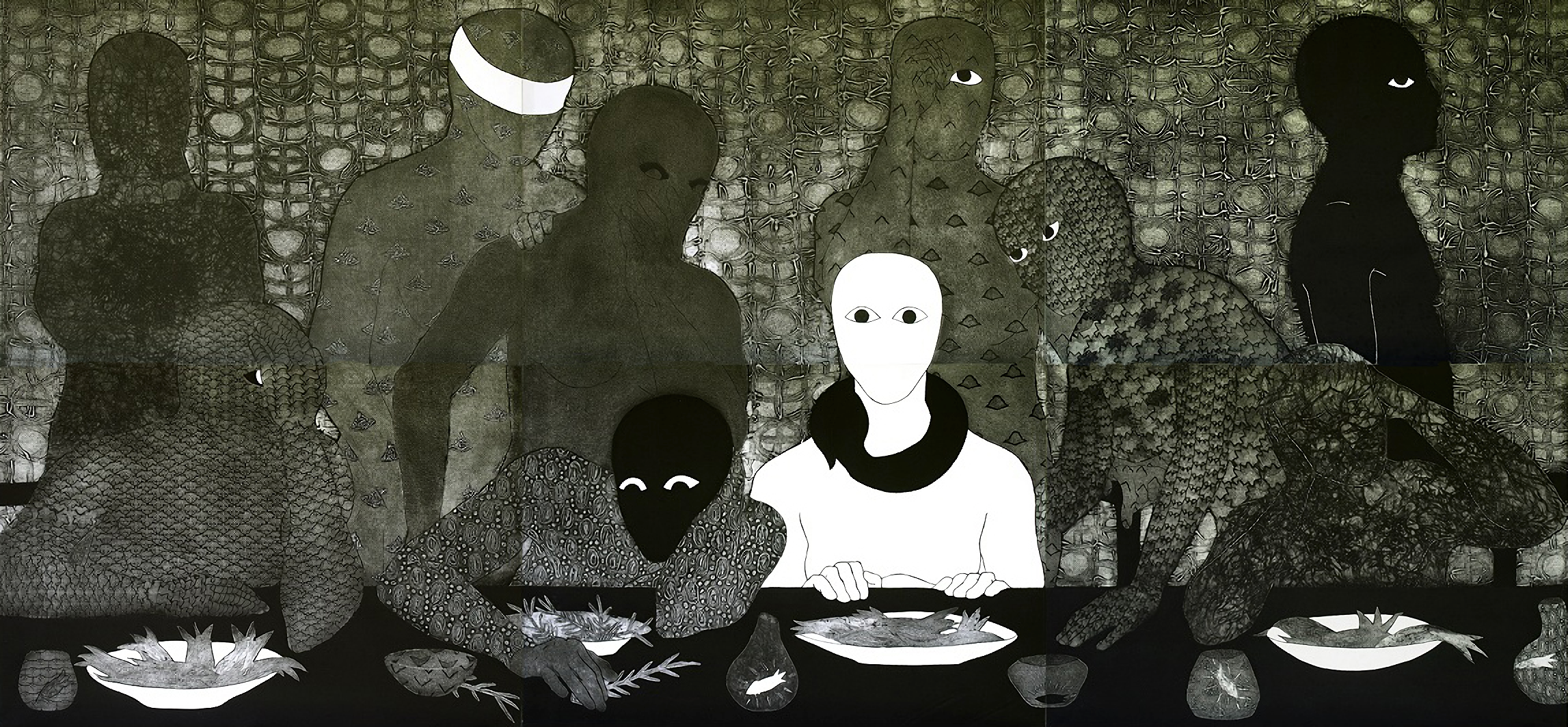 The Supper (La Cena), Belkis Ayón, 1991. Tate Modern, London