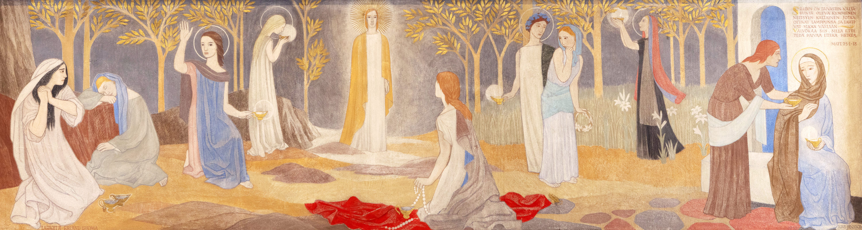 Ten Virgins, Tove Jansson, 1953. Teuva Church, Finland