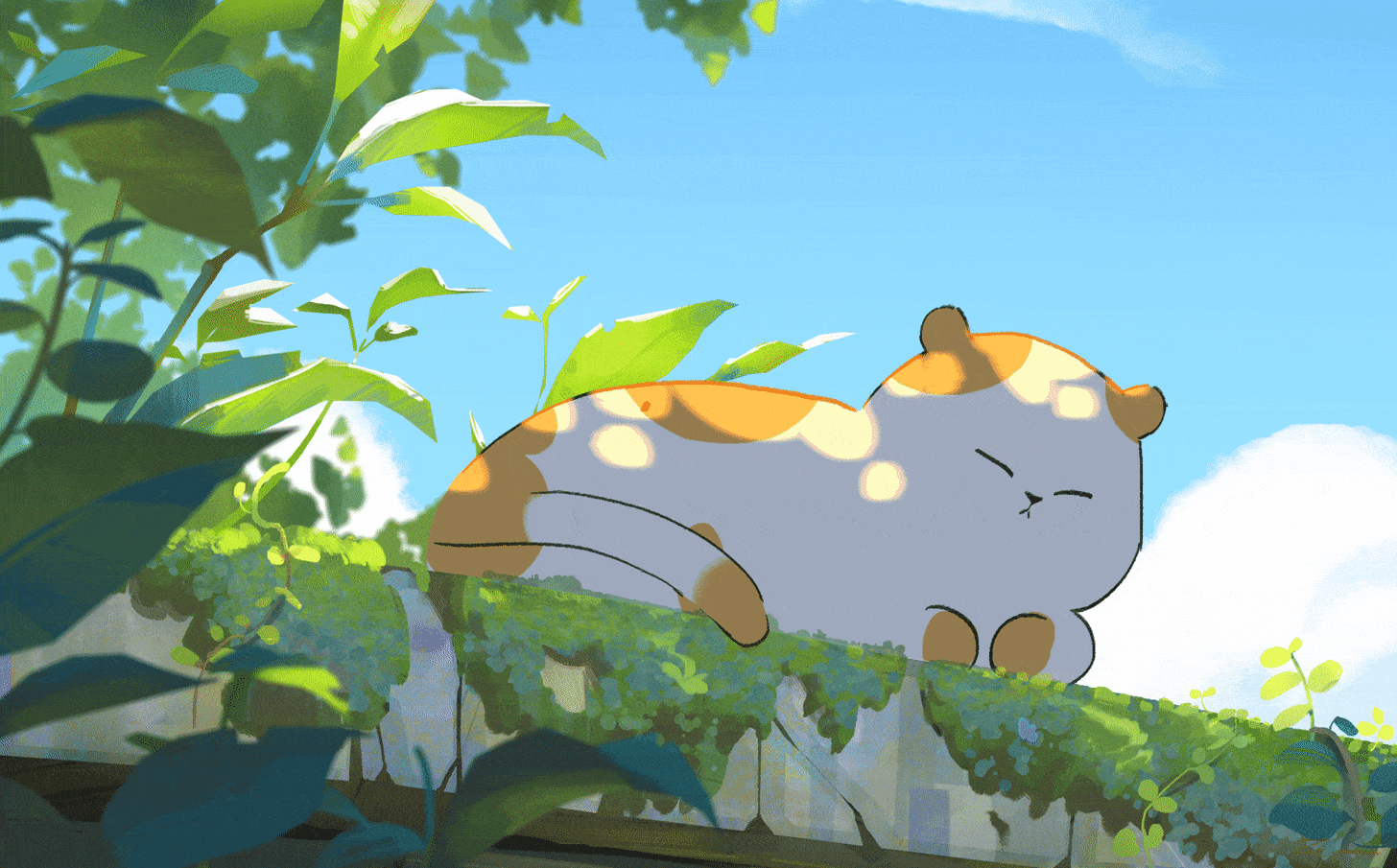 Sleepy cat animation