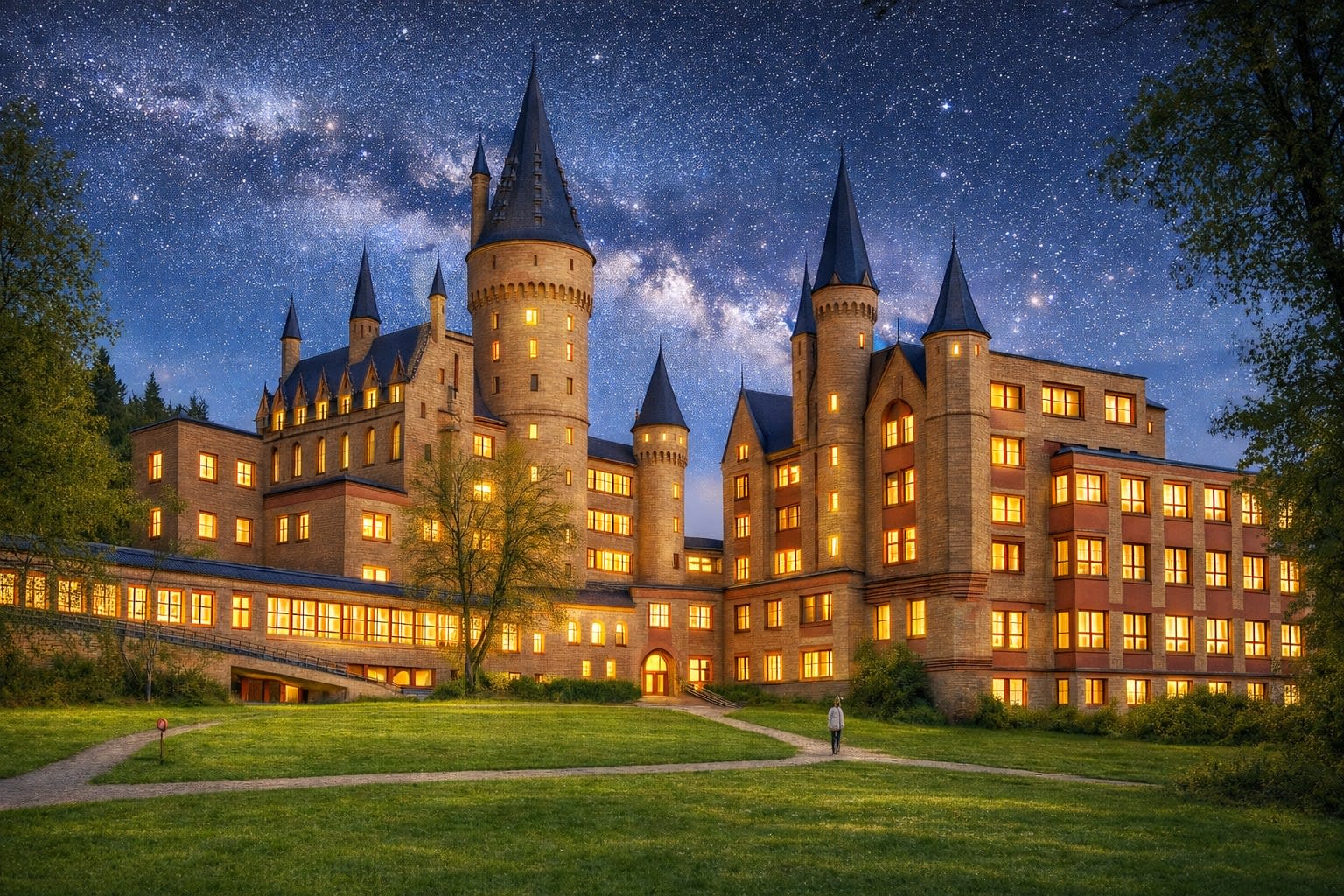 AI generated image based on a picture of the venue