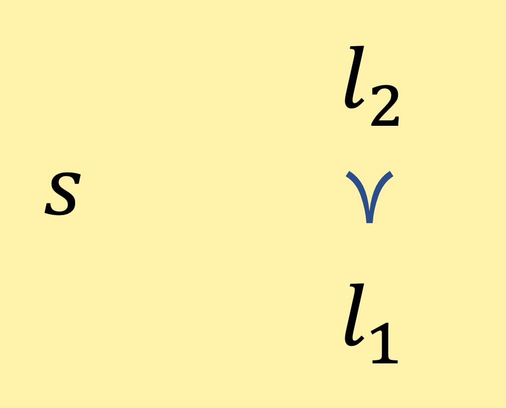 A yellow background with black letters and a blue v

Description automatically generated