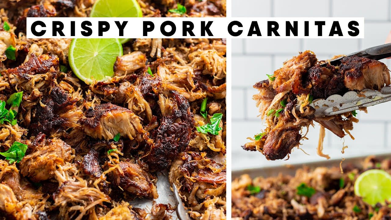 Crispy Pork Carnitas - Freezer Friendly! - YouTube
