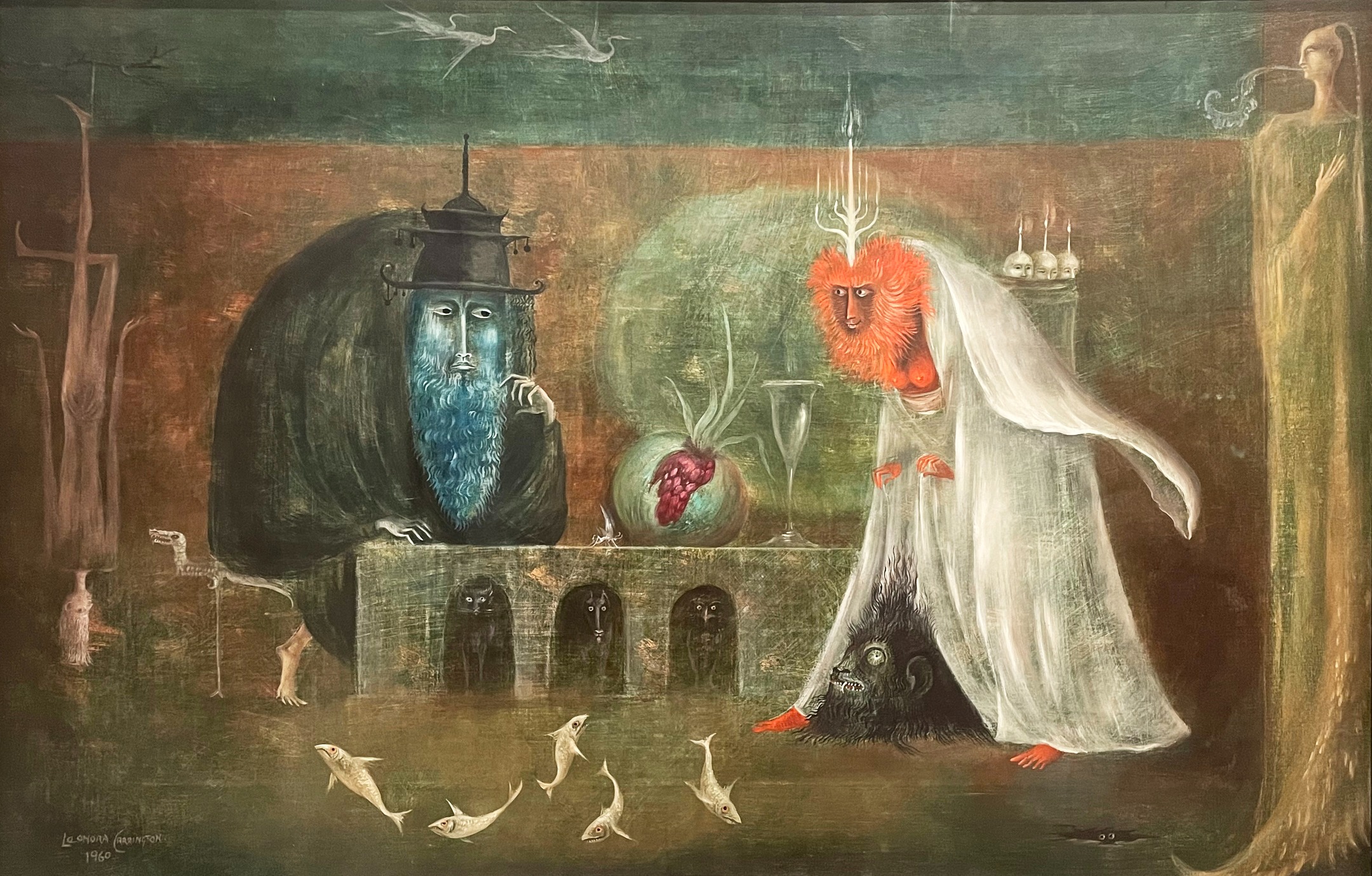 The Rabbis (Rabinos), Leonora Carrington, 1960. Rose Art Museum, Brandeis University