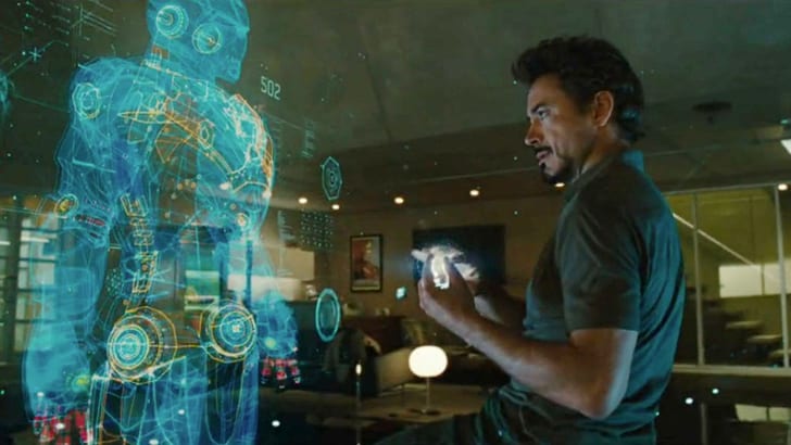 Elon Musk uses Iron Man-inspired holographic 3-D user interface to print a  rocket part