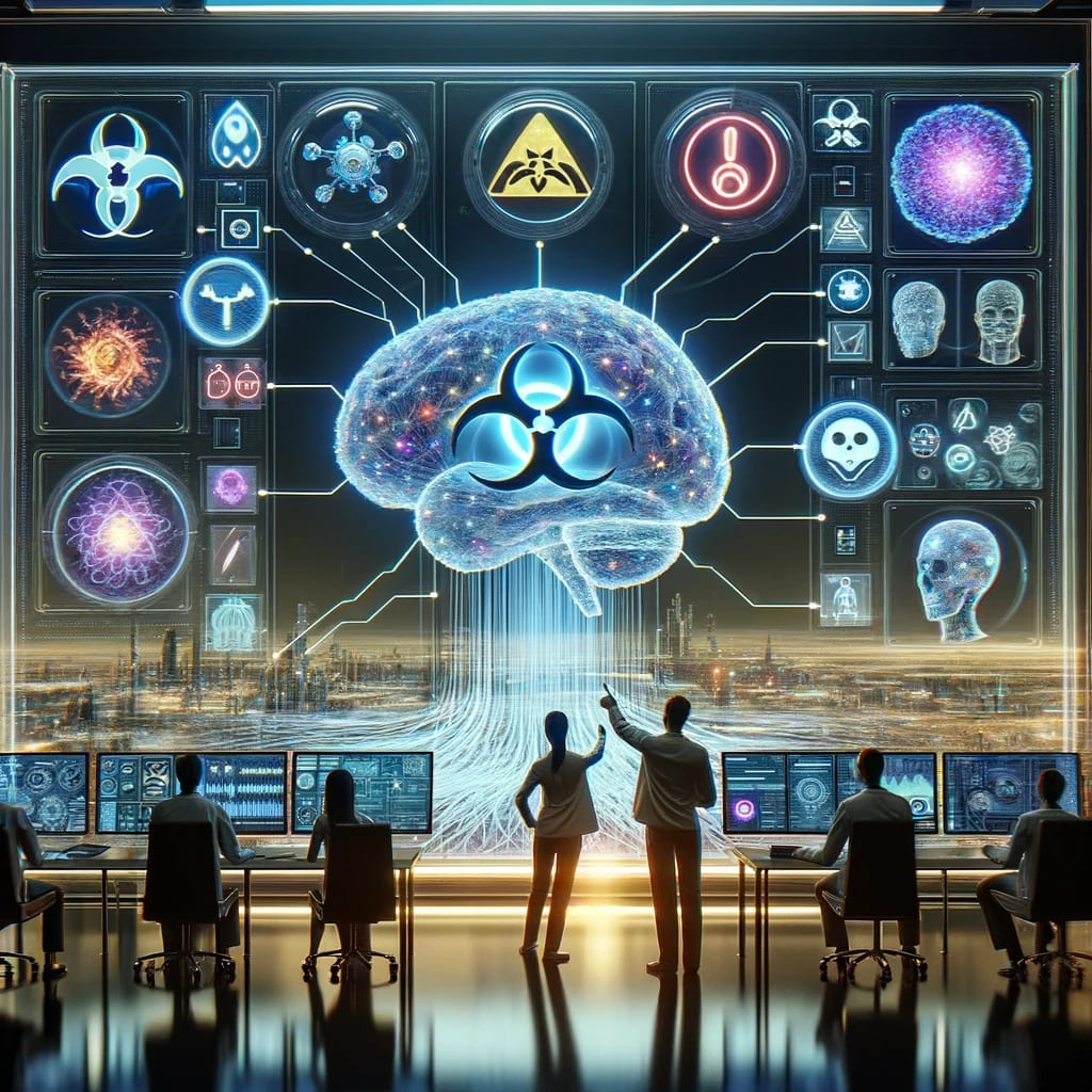 DALL·E 2024-03-05 11.11.51 - A futuristic scene where a group of scientists and engineers are gathered around a large, transparent holographic display. The display shows a complex.webp [webp-to-jpg output image]