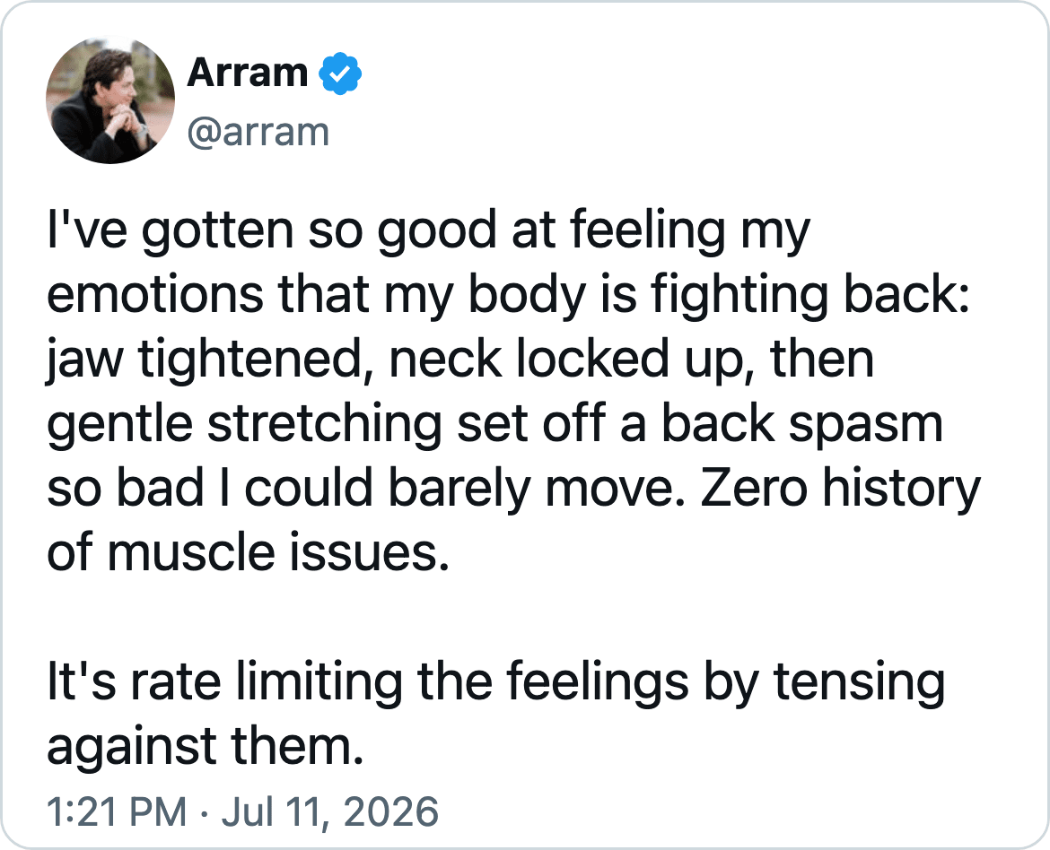 Tweet by @arram